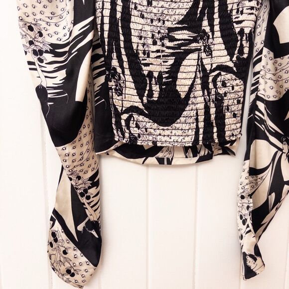 Reformation Pizzaro Silk Top Persephone Size 0 - Picture 10 of 10